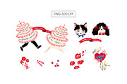 Valentine's Day Patterns and Png Set, a Pattern Graphic by Nansirins Studio (Thumbnail 7 of 7)