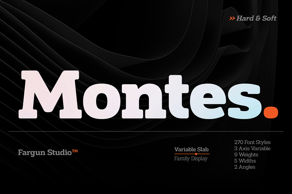Montes Slab Family, a Slab Serif Font by Fargun Studio (Photo 1 of 15)