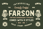 Farson - Vintage Typeface, a Sans Serif Font by Garisman Std (Thumbnail 1 of 8)