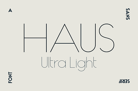 HAUS Sans Ultra Light
