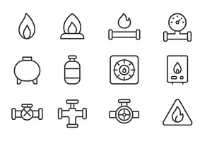 Collection of line icons, an Illustration by ZinetroN