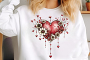 Whimsical valentines day clip art, an Illustration by SinaCreation (Thumbnail 7 of 11)