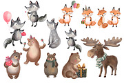 Birthday party in the forest, an Illustration by AkvarelRiver (Thumbnail 3 of 10)