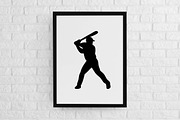 Baseball Silhouette SVG, a Sport Illustration by newminddesign (Thumbnail 2 of 3)