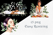 Eucalyptus Spa Salon Clipart, a Healthcare Illustration by GalaDesign03 (Thumbnail 3 of 5)