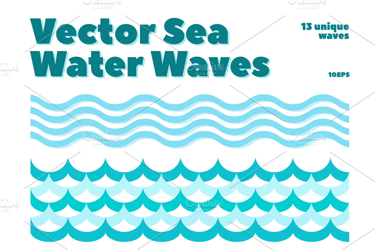 Collection of Marine Wave, an Object Graphic by Tori Design (Photo 3 of 3)