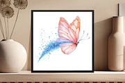 Blush and Blue Glitter Butterflies, an Illustration by DreamCafeArt (Thumbnail 6 of 7)