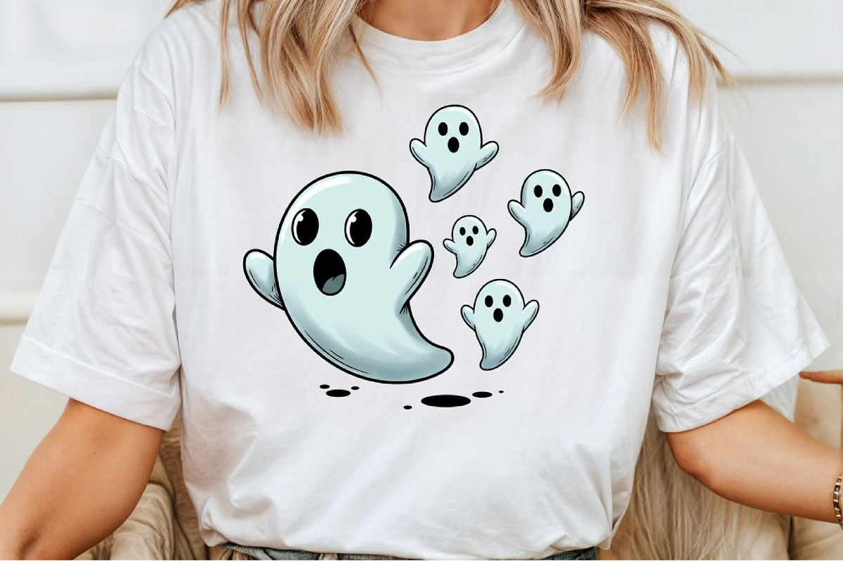 Cute Ghost PNG, an Illustration by Craft Nest (Photo 4 of 6)