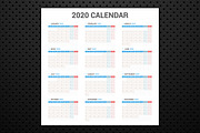 Calendar 2020 Planner Design, a Stationery Template by WORAKAMON Design Studio (Thumbnail 4 of 4)