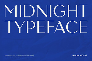 Midnight - Sans Serif Typeface