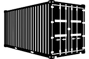 Shipping container silhouette, a Transportation Illustration by abu67222 (Thumbnail 3 of 13)