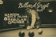 Billiard Font Duo, a Script Font by Deeezy (Thumbnail 2 of 7)