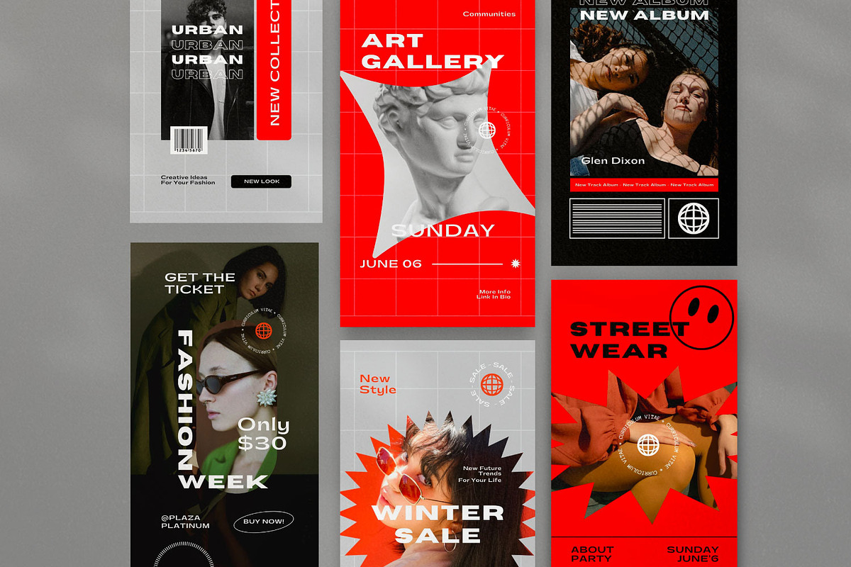 Deeper - Canva Social Media Pack, a Social Media Template by Dirtytemp Studio (Photo 5 of 14)
