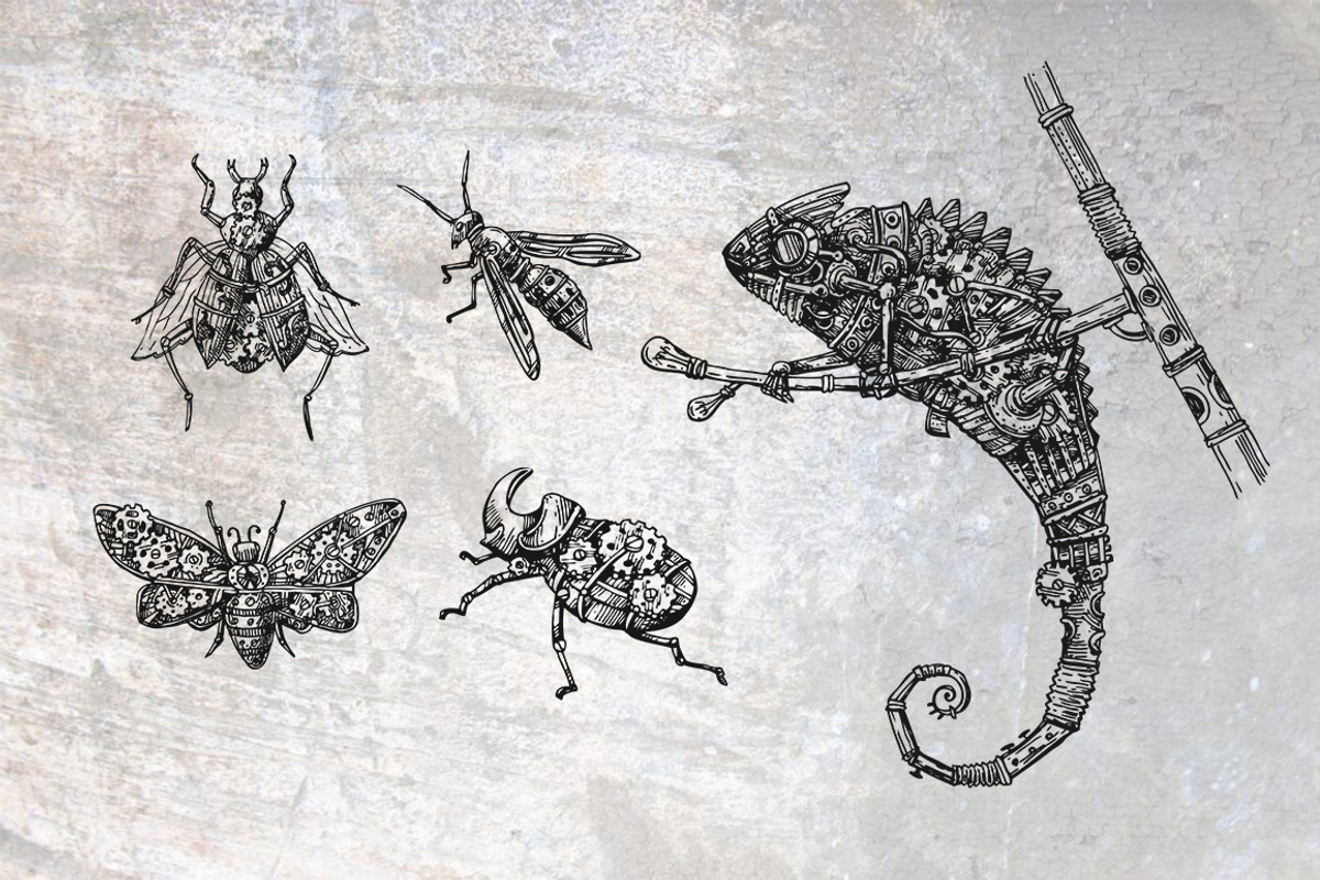 Steampunk illustrations 3. Animals, a Graphic by Steshnikova (Photo 5 of 7)