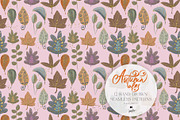 Fall Woodland Clipart & Patterns Kit, a Seasonal Illustration by KaramfilaS (Thumbnail 20 of 25)