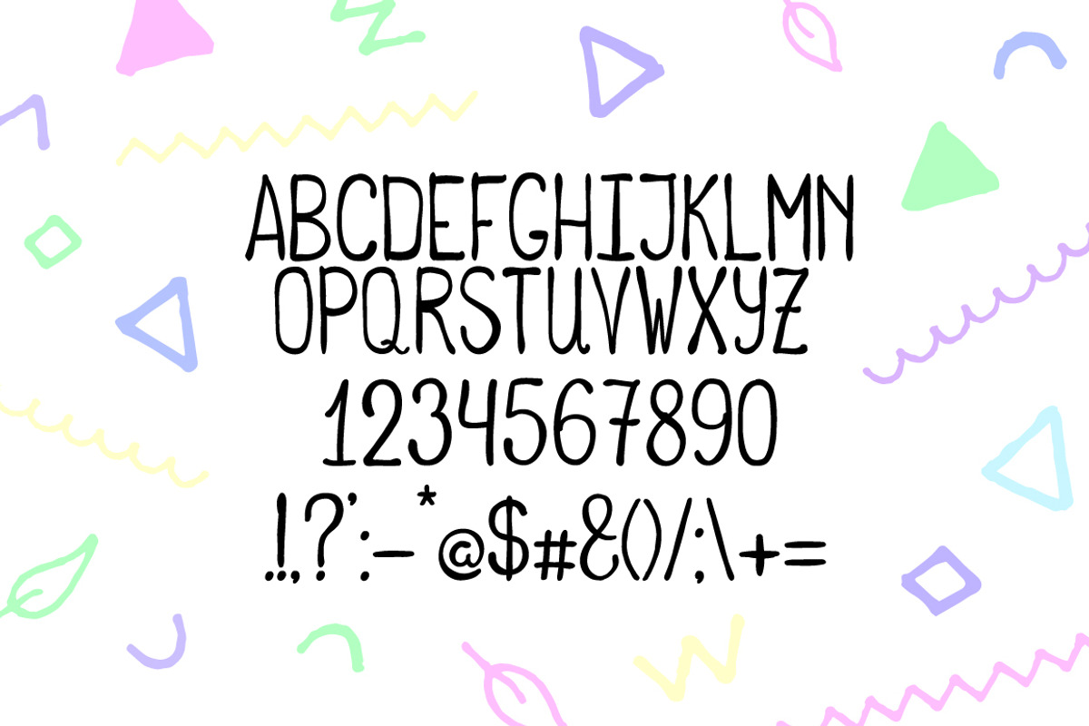 Blacked Doodle Handwritten Script, a Serif Font by RabbitAndPencil (Photo 3 of 8)