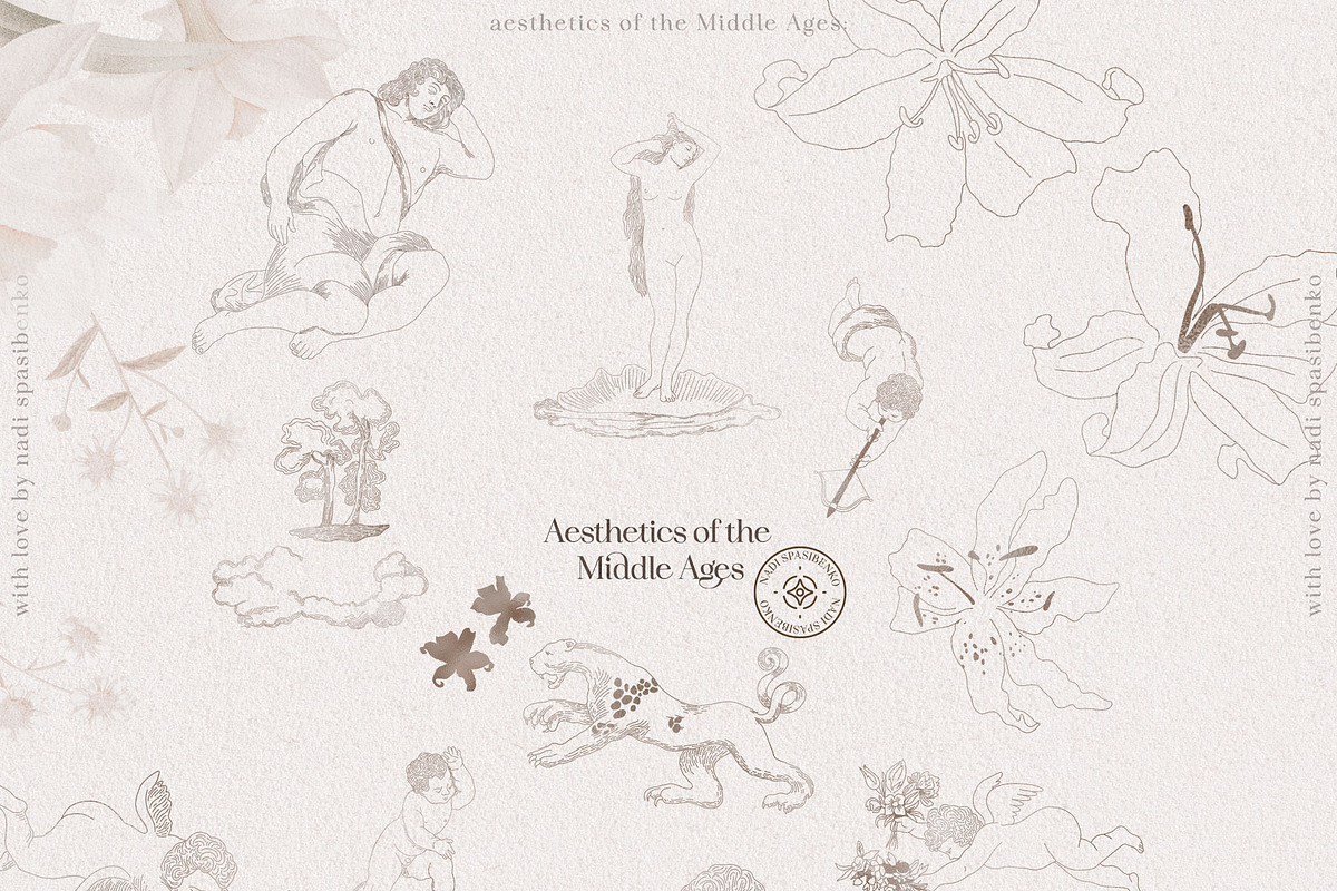 Middle Ages Aesthetics, a Pattern Graphic by nadispasibenko (Photo 6 of 17)