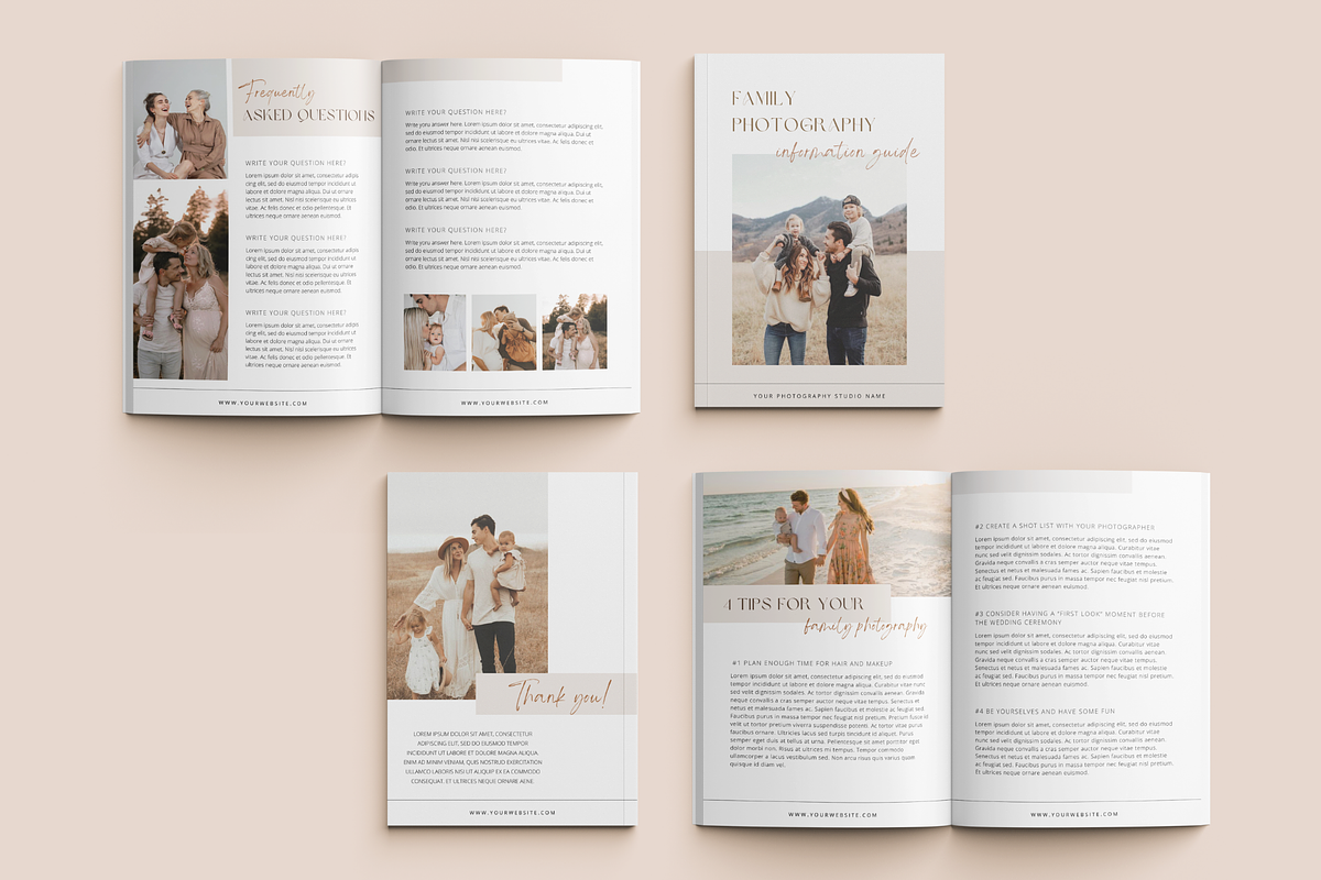 Family Photography Welcome Template, a Brochure Template by ShopRShop (Photo 4 of 8)