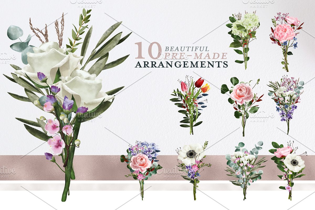 English Garden Watercolour florals, a Decorative Illustration by Katy Clemmans (Photo 4 of 13)