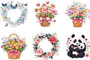 Happy Mother's Day Clipart, an Illustration by Designking (Thumbnail 2 of 5)