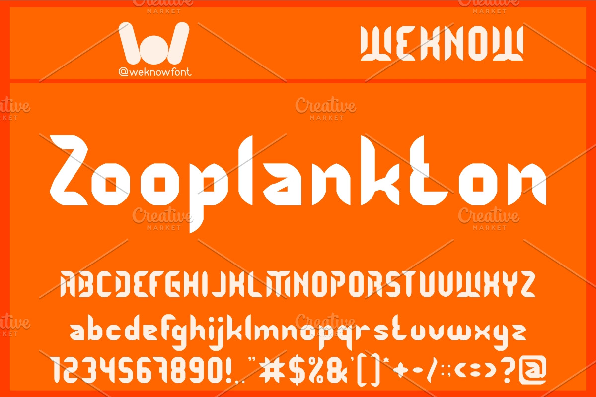 Shrimp font, a Font by weknow (Photo 4 of 5)