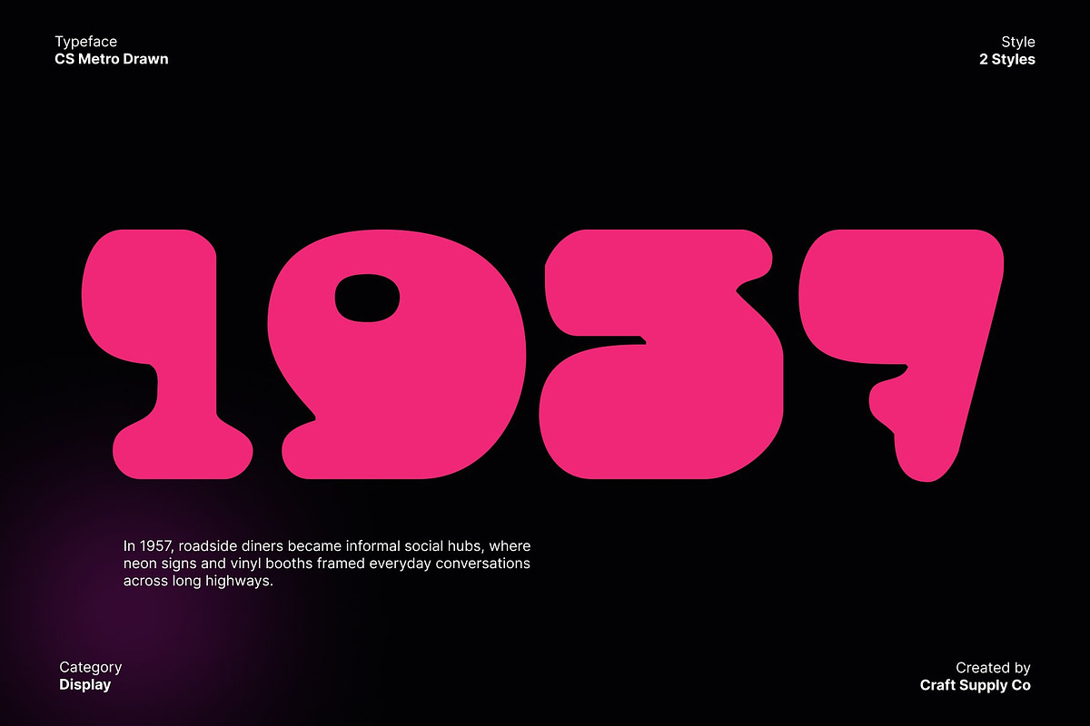 CS Metro Drawn, a Sans Serif Font by Craft Supply Co. (Photo 5 of 8)