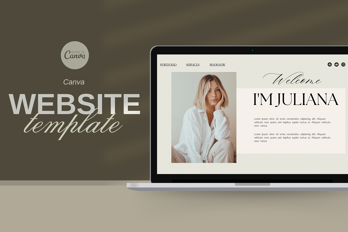 Coaching Website Canva, a Landing Page Template by ElladesignCo (Photo 1 of 7)