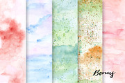 Floral Watercolor Graphic Bundle, a Decorative Illustration by wulano (Thumbnail 20 of 21)