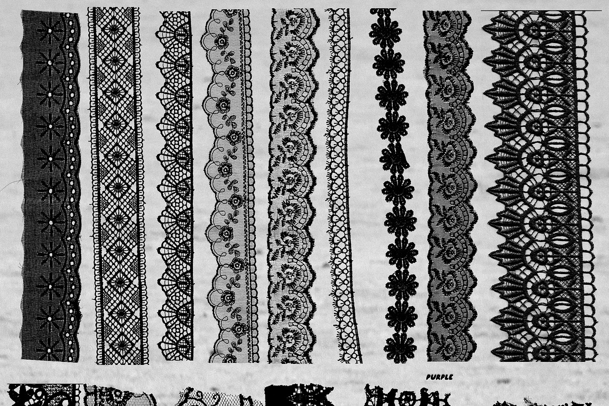 Pressed Lace Frames, a Texture Graphic by Purple (Photo 13 of 16)