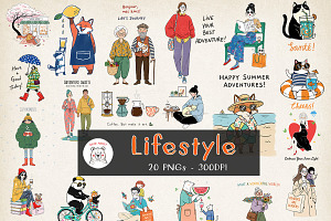 Lifestyle Trending PNG Bundle