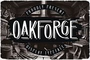 Oakforge - Retro Display Font, a Sans Serif Font by JumboDesign (Thumbnail 1 of 6)