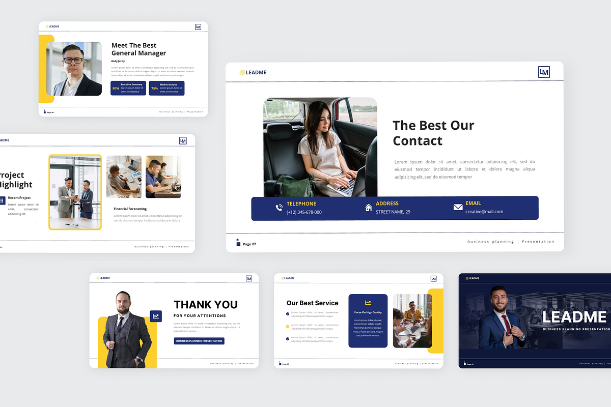 Leadme Business Planning GoogleSlide, a Presentation Template by SquidPixey (Photo 6 of 6)