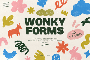 80 Playful & Dopamine Organic Shapes, an Object Graphic by SHOOM HOUSE
