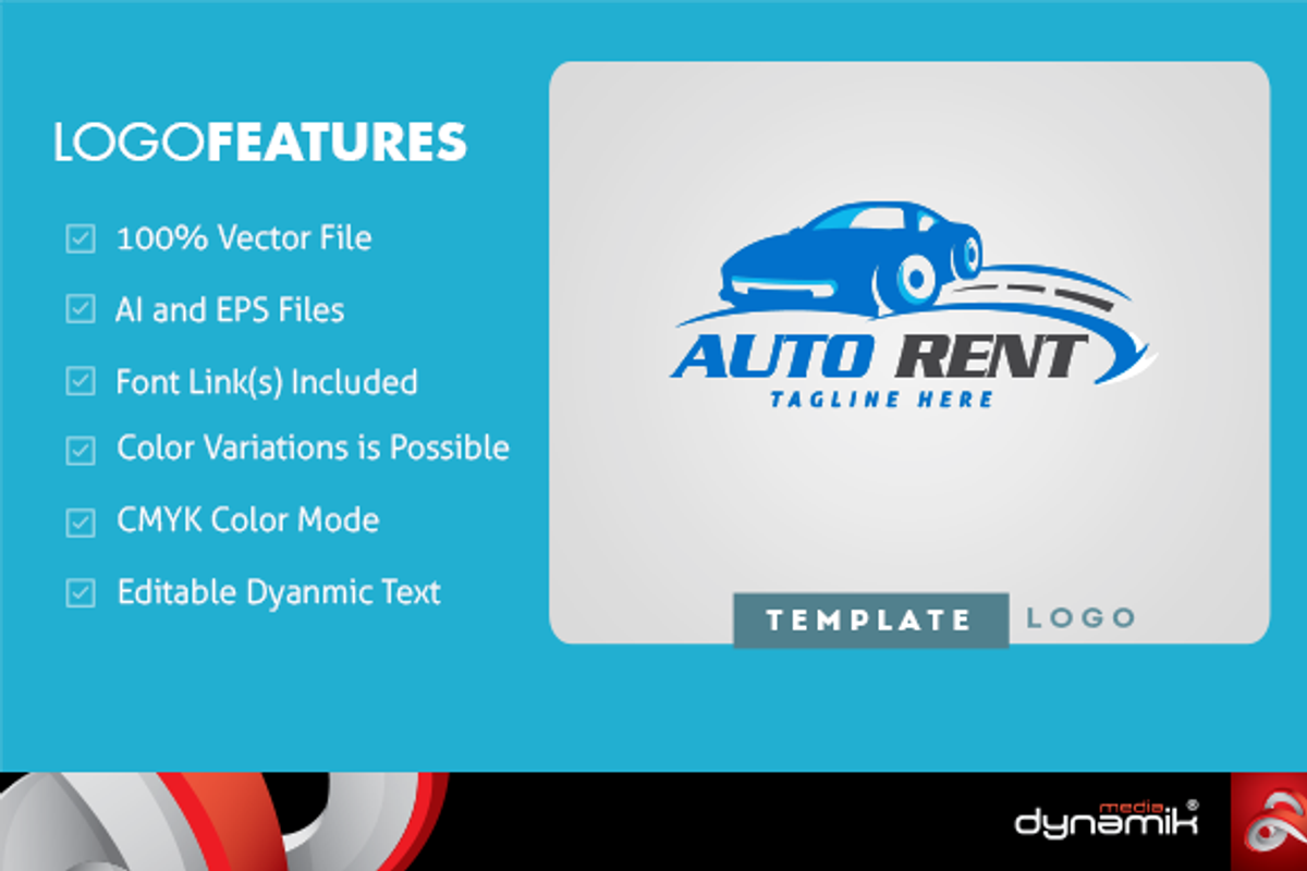 Auto Rent - Logo Template, a Branding & Logo Template by DynamikMedia (Photo 1 of 5)