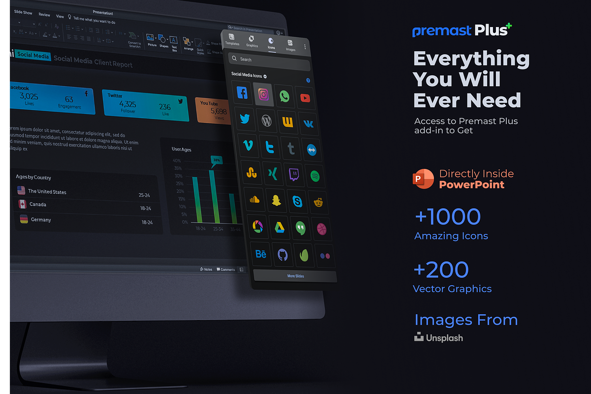 Dashi- Dashboard PowerPoint Template, a Presentation Template by Premast (Photo 4 of 13)