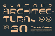 Bourgie Deco a ArtDeco Font, a Serif Font by Rasiorise Studio (Thumbnail 7 of 9)