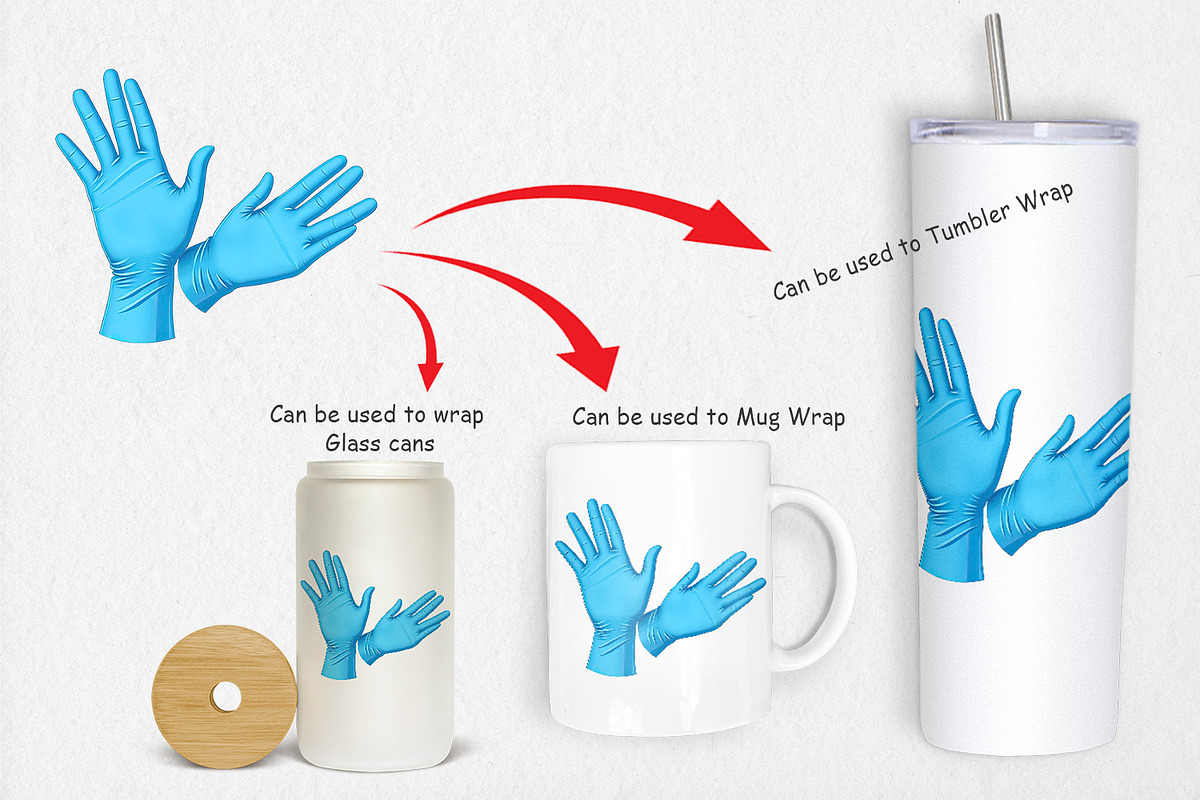 Medical Gloves Clipart, a Graphic by Artnoy (Photo 4 of 5)