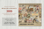 Vintage Ephemera - Health and Beauty, an Object Graphic by Lucky Girl Creative (Thumbnail 1 of 4)