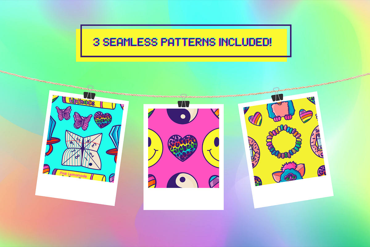 90's Kids Nostalgia Clipart Set, an Illustration by CherithDrawsThings (Photo 3 of 8)