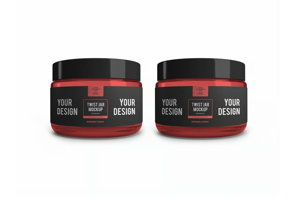 Twist Jar Packaging Mockup Template, a Packaging Mockup by DesignRushMarket (Photo 11 of 11)