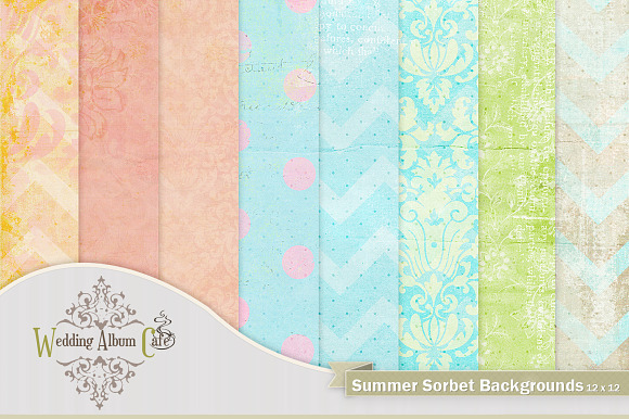 Summer Sorbet Backgrounds preview 3