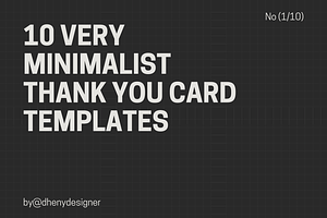 Card Template Thank You