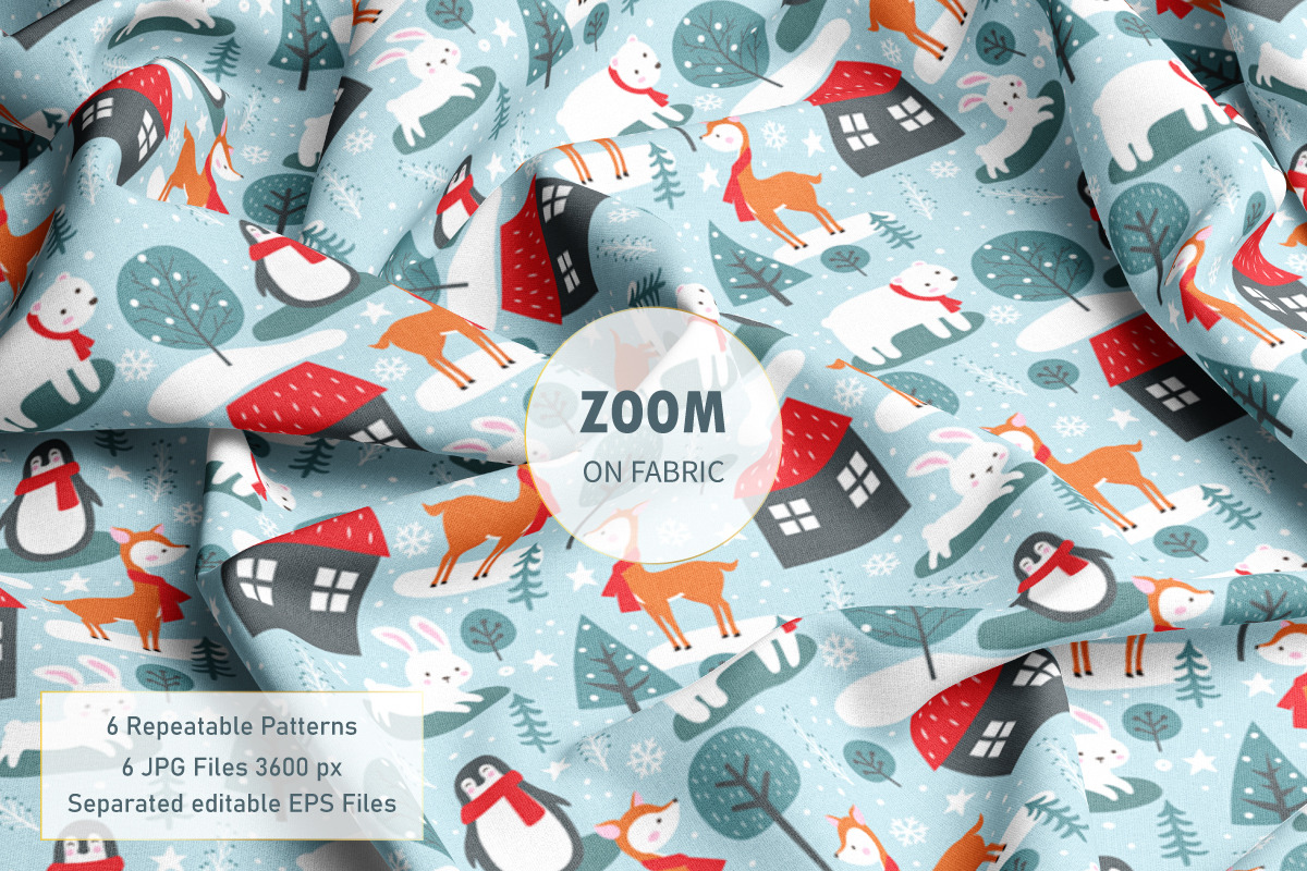 Joyful Christmas Seamless Patterns, a Pattern Graphic by DrawStudio1988 (Photo 7 of 7)