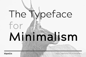 HAMLIN - Minimalist Font Family