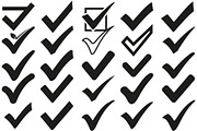 Simple and bold checkmark silhouette, an Illustration by Amazin_art (Thumbnail 1 of 26)