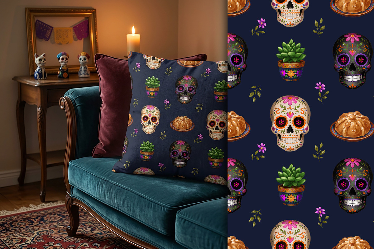 Fiesta de los Muertos, a Seasonal Illustration by IrynaPanashii (Photo 8 of 9)