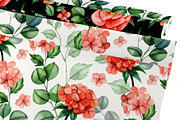 Pink flowers. Watercolor collection, a Decorative Illustration by made by Tanya (Thumbnail 5 of 5)