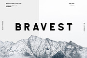 Bravest Font, a Sans Serif Font by Foldo (Thumbnail 1 of 10)