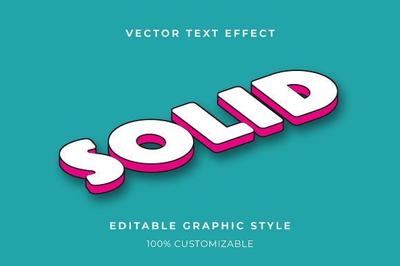 Bold Isometric 3D Text Effect preview 3