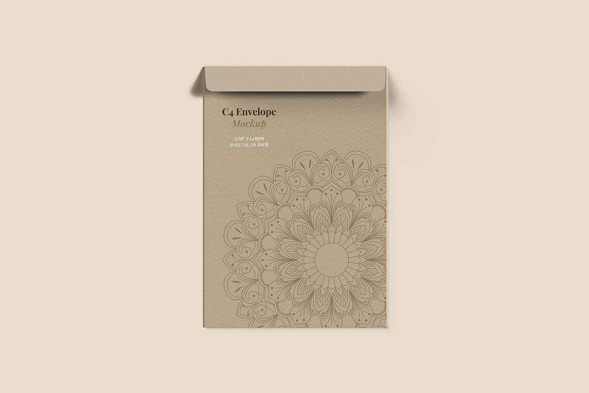 Envelope C4 Mockup - 12 Views, a Packaging Mockup by Illusiongraphic (Photo 6 of 24)